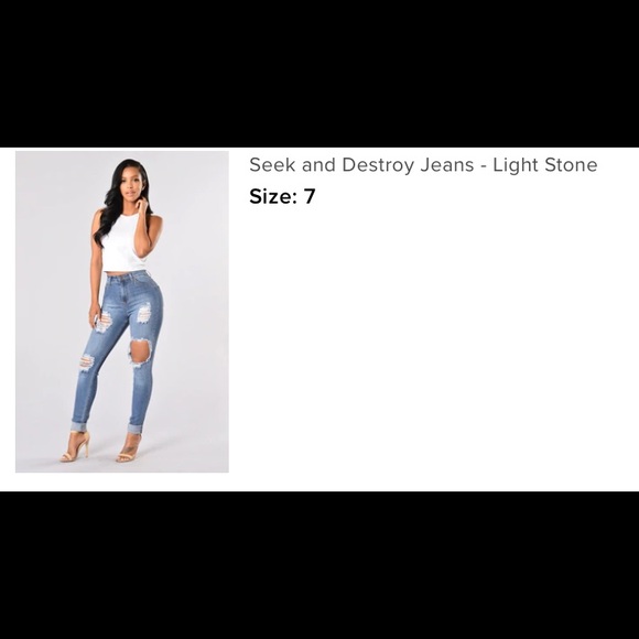 Fashion Nova High Waist Distressed Skinny Jeans - Picture 4 of 9